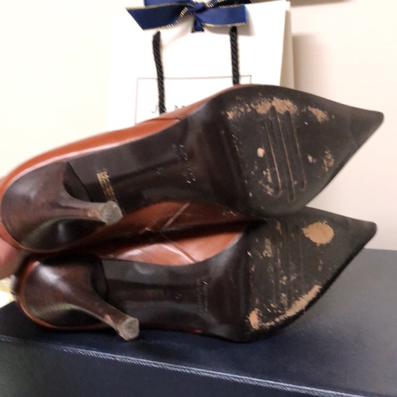 GORGEOUS! Charles David Camel leather boots with buckle and heels 6 - Picture 4 of 6